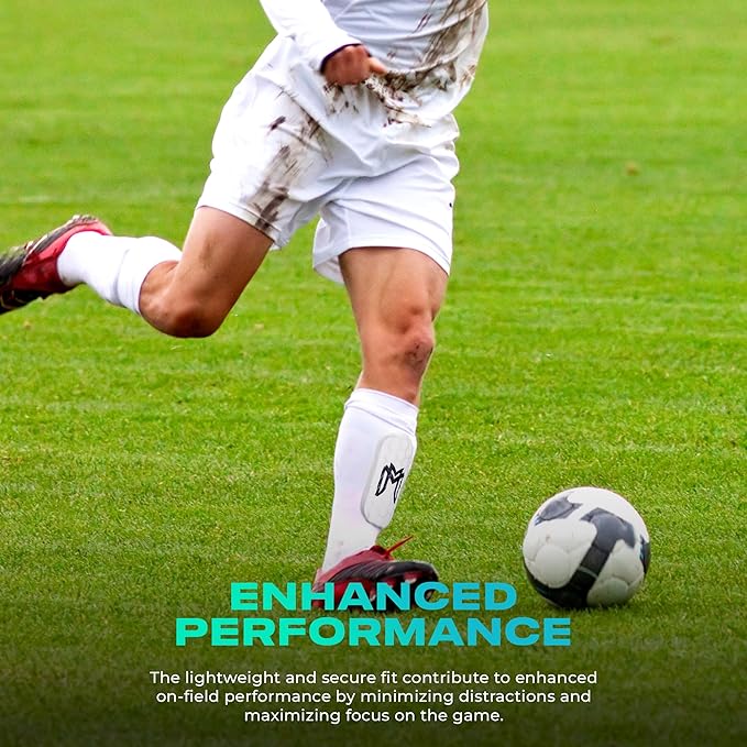 Mini Shin Guards Soccer – Built in Shin Pad Sleeves for Mens, Women, Teens - Small Shin Guards