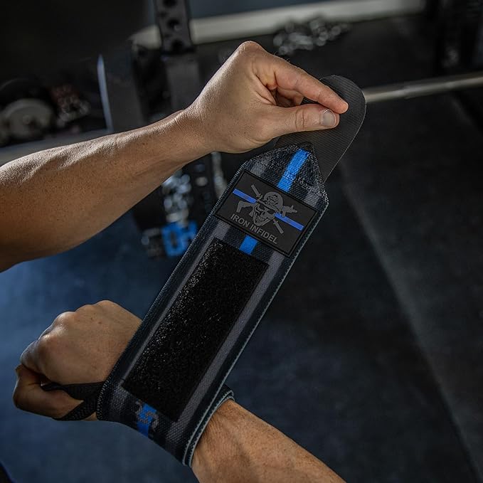 Iron Infidel Wrist Wraps for Weightlifting - 18" and 24" Heavy Duty Support for Working Out, Gym