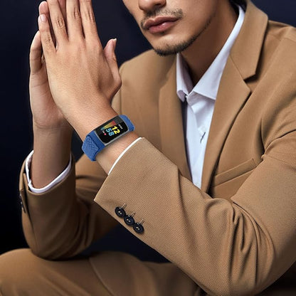Braided Band Compatible with Fitbit Charge 6/Fitbit Charge 5, Soft Nylon Solo Loop Adjustable