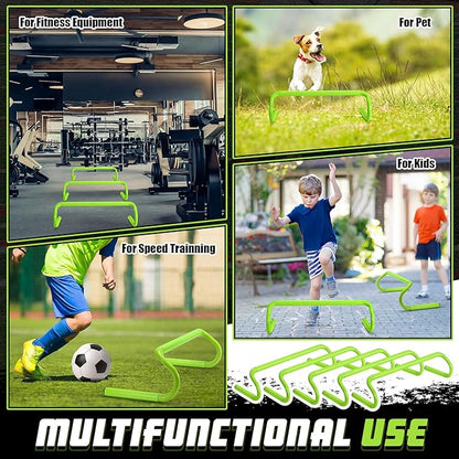 5 Pcs Speed Agility Training Hurdles Detachable Durable Equipment Plyometric and All Purpose Speed