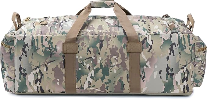 Large Military Duffle Bag Tactical Gear Load Out Bag Deployment Cargo Bag Travel Sports Equipment