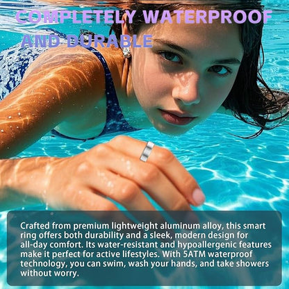 Smart Ring for Women Men ??Activity Tracker Ring with Heart Rate, SpO2, Blood Pressure, Sleep