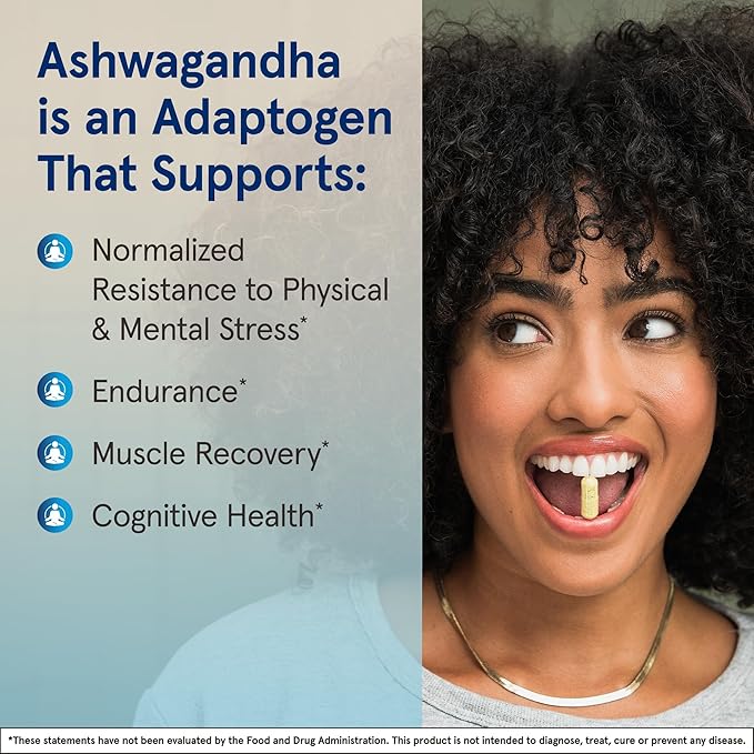 Jarrow Formulas® Ashwagandha Capsules, 300 mg Supplement Supports Normalized Resistance to Mental
