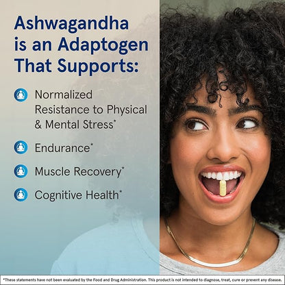 Jarrow Formulas® Ashwagandha Capsules, 300 mg Supplement Supports Normalized Resistance to Mental