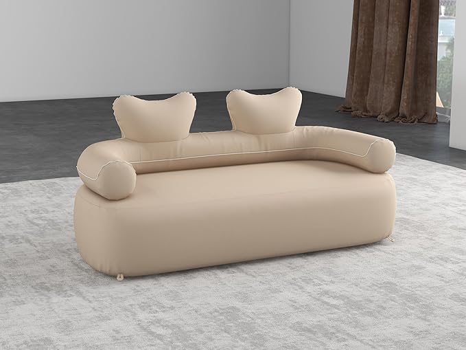 LUOOV Air Mattress Sofa Bed with Portable Air Pump,Folding Inflatable Sofa Camping Chair Couch