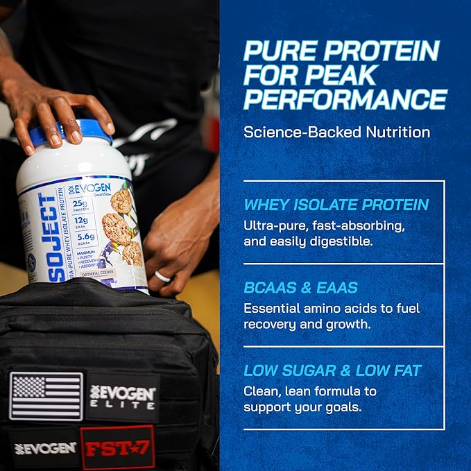 Evogen Isoject - Whey Protein Isolate | Ultra-Pure Whey Protein Powder with Ignitor Enzymes, BCAAs