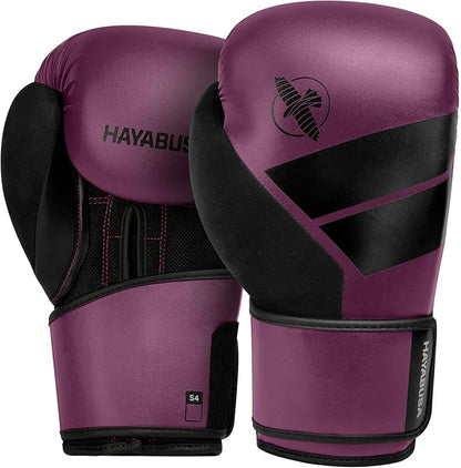 Hayabusa S4 PU Leather Boxing Gloves for Men, Women & Kids, 10oz, 12oz, 14oz, 16oz, Training