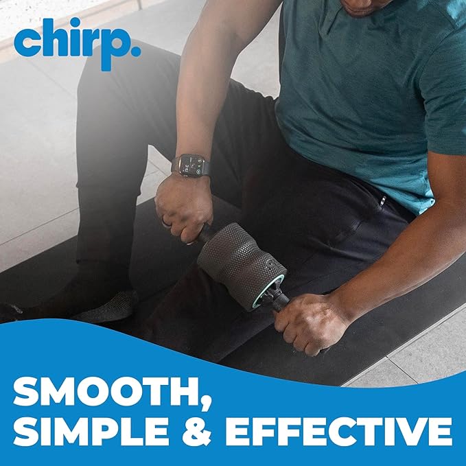 Chirp Focus Muscle Roller Handle, Muscle Roller Handle for Deeper Massage, Deep Tissue Rolling