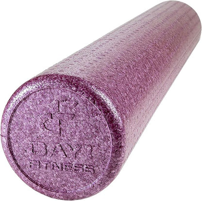High-Density Round Foam Rollers - 4 Size and 8 Color Options - Massage Rollers for Stretching, Deep