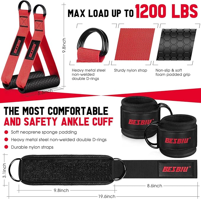 Heavy Resistance Bands for Working Out, 300lbs/360lb/420lb Exercise Bands Workout Bands with