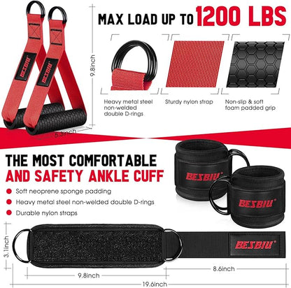 Heavy Resistance Bands for Working Out, 300lbs/360lb/420lb Exercise Bands Workout Bands with