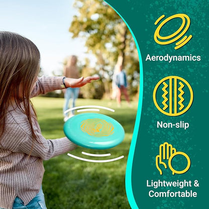 Wham-O Frisbee Go Flying Disc, 9 Inch Lightweight Sports Disc for Beginners Outdoor Beach Backyard