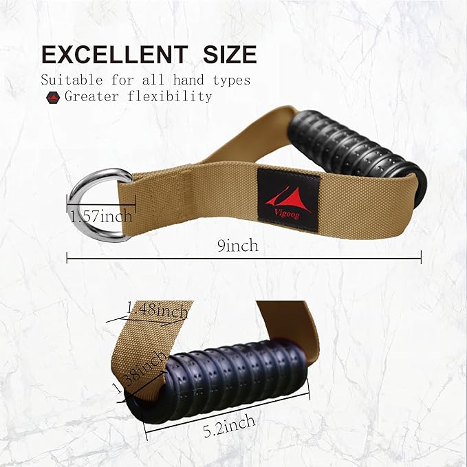 Heavy Duty Gym Workout Handles Attachment for Cable Machine,Resistance Band,Pulley System Home