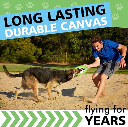 Dog Flying Disc, 3 Pack Dogs Flyer Toys, Lightweight Flying Disc Dog Fetch Toy for Small, Large