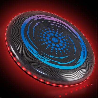 Toysery LED Light Up Fresbee - Glow in The Dark Fresbee for Kids and Adults, Flying Disc Adventure
