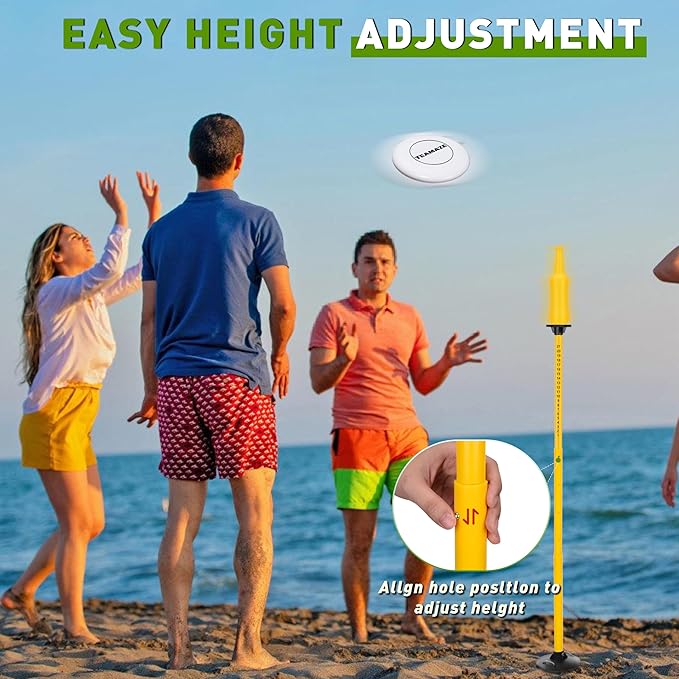 Flying Disc Game Set, Disc Toss Outdoor Games Height Adjustable Bottle Drop Set, Score Tracker