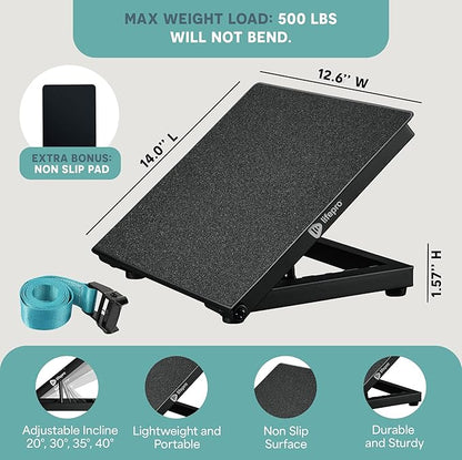 Lifepro Calf Stretcher Slant Board - Holiday Gifts Incline Board for Calf Stretching, Ankle Slant