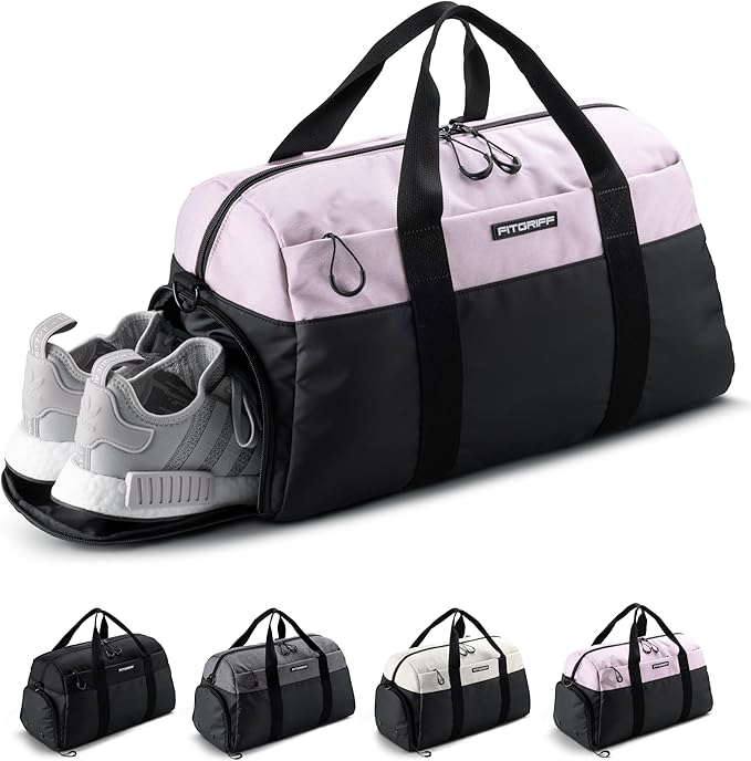 Fitgriff® Gym Bag V2 for Men and Women with Shoe & Wet Compartment - Duffle Bag for Travel, Sports