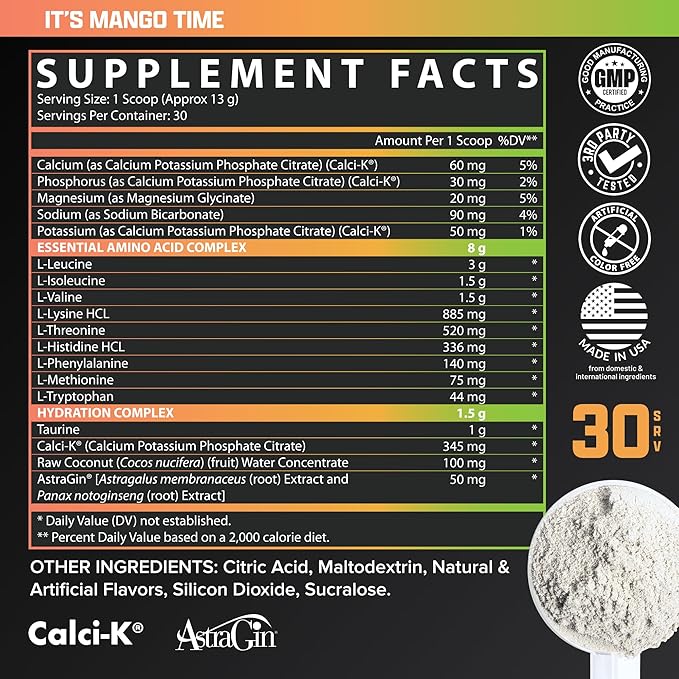 Nutrex Research EAA Hydration | EAAs + BCAA Powder | Muscle Recovery, Strength, Muscle Building