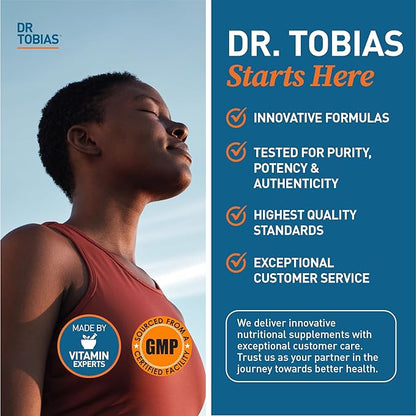 Dr. Tobias AKG Supplement 1000mg Per Serving, Bioavailable Alpha Ketoglutaric Acid, Supports