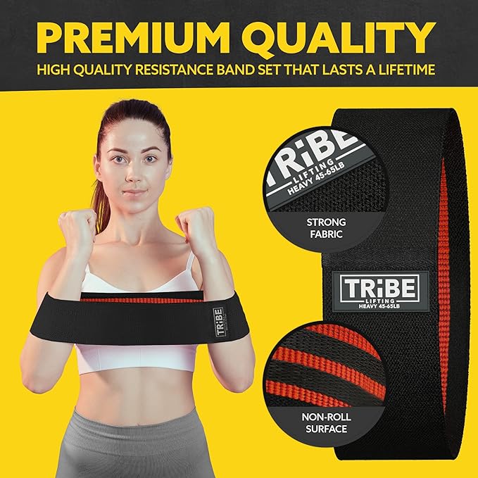 Fabric Resistance Bands for Legs - Workout Bands Resistance Bands for Men and Women - Booty Bands