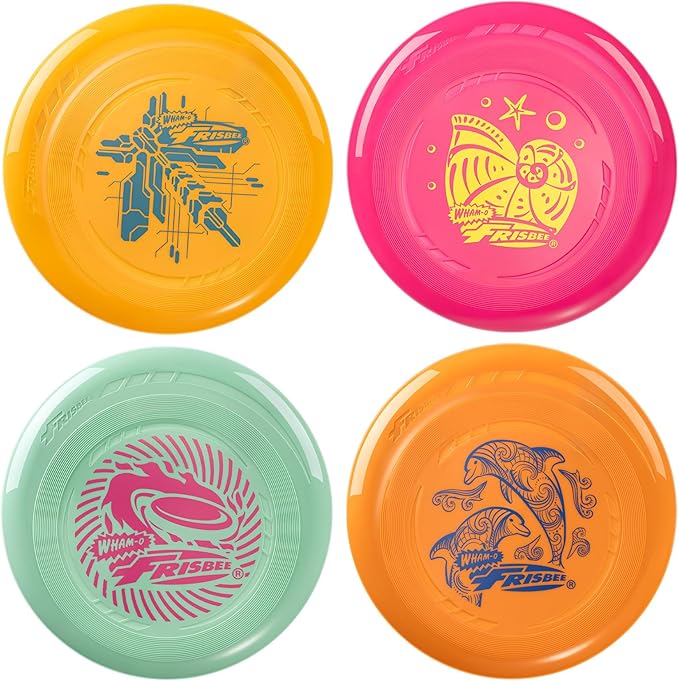 Wham-O Frisbee Go Flying Disc, 9 Inch Lightweight Sports Disc for Beginners Outdoor Beach Backyard