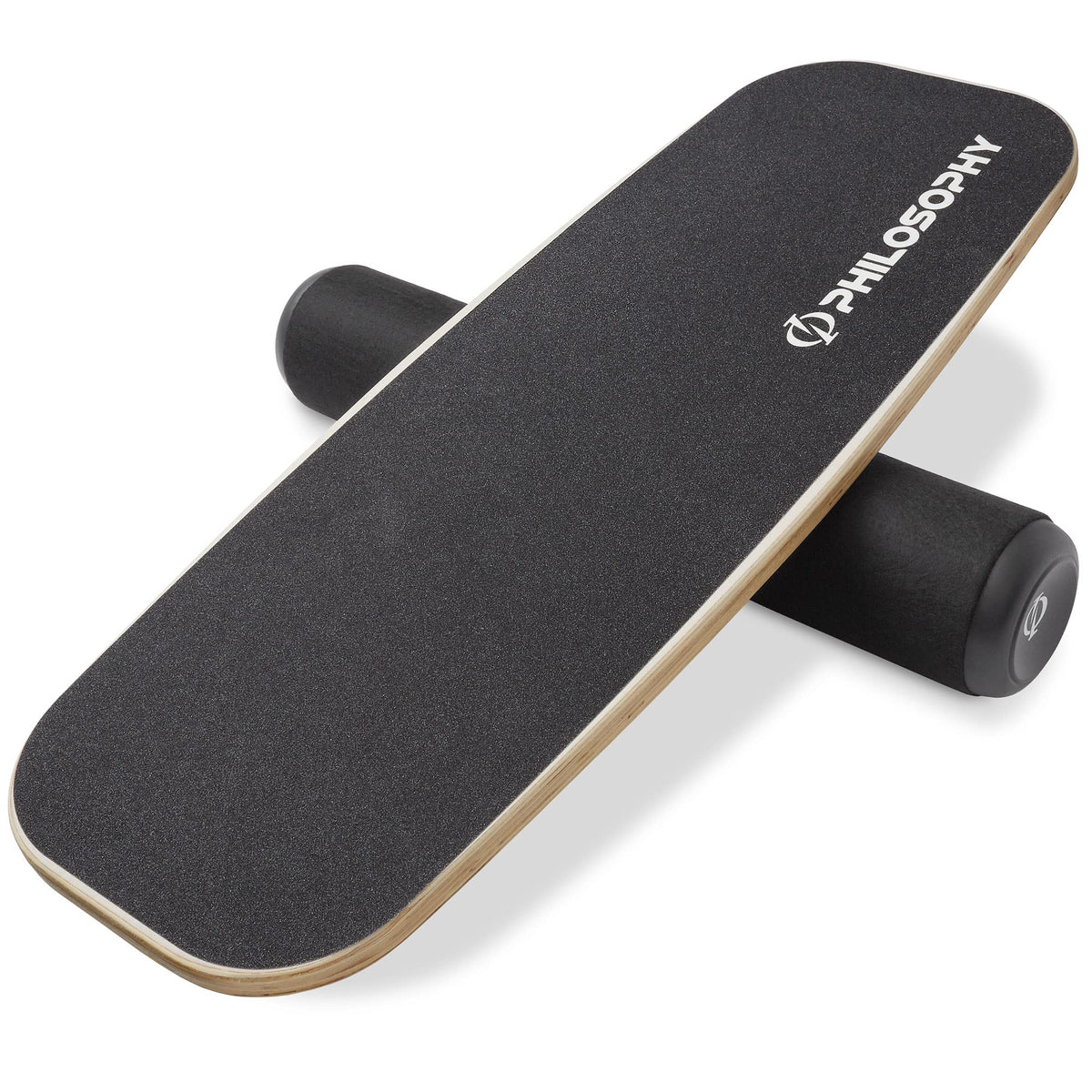 Philosophy Gym Balance Board, Adjustable Wooden Exercise Trainer - Black