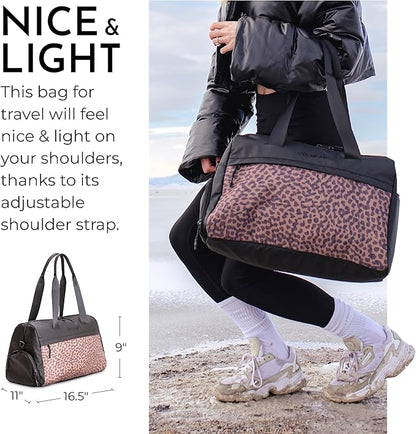 Vooray 25L Trainer Duffel Bag ??Lightweight Travel Duffel for Women and Men with Shoe Pocket
