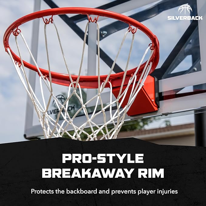 Silverback NXT 54" and NXT 60" In-Ground Basketball Hoops with Adjustable-Height Basketball Goal