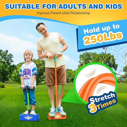 CUUGO LET'S GO! CG Jumping Promotes Growing Taller- Pogo Stick Foam Pogo Jumper for Kids, Toys for
