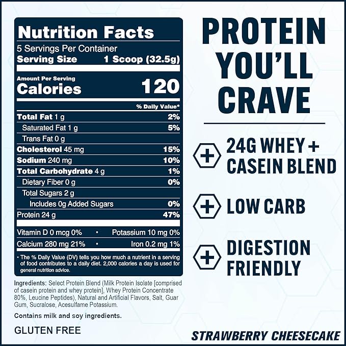 PEScience Select Protein Powder, Whey and Casein Blend, Clean Protein Powder for Women and Men, Low
