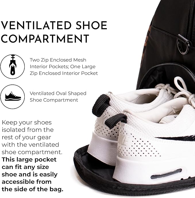 Vooray 25L Trainer Duffel Bag ??Lightweight Travel Duffel for Women and Men with Shoe Pocket