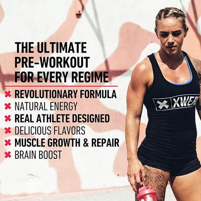 Xwerks Ignite Orange Pre Workout Powder, Natural Keto Pre Workout for Women and Men with Explosive
