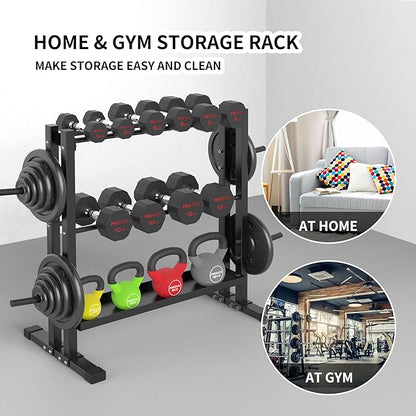 PPROIRON Dumbbell Rack, Heavy Duty Thickened with 1000Lbs Load Capacity, Extra Large Capacity