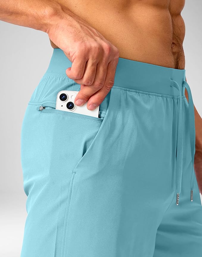 Men's Running Shorts with Zipper Pockets 9 Inch/ 7 Inch / 5 Inch Lightweight Quick Dry Gym Workout