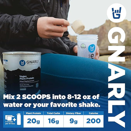 Gnarly Nutrition Vegan Plant Protein ??Vanilla Vegan Protein Powder, NSF Sport Certified ??Meal
