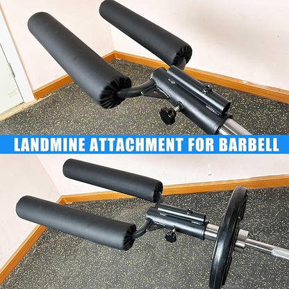 Viking Press Landmine Handle for 2-Inch Barbell, Hack Squat T-Bar Row Attachment Strength Training