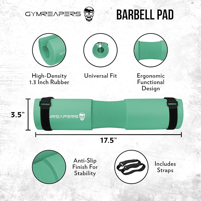 Gymreapers Barbell Squat Pad - Protective Bridge Pad For Hip Thrust, Squats, Lunges - Hip Support