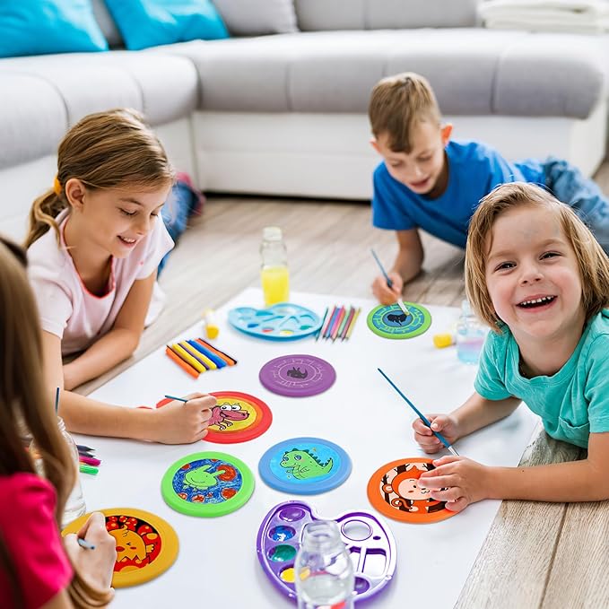 Kids Flying Disc 7 Inch Silicone Flying Disks Bulk for Children Dog Outdoor Backyard Lawn School