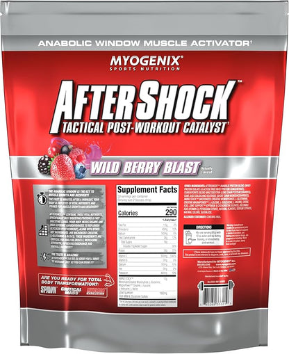 Myogenix Aftershock Post Workout ??Muscle Growth Whey Protein Powder ??Speeds Up Muscle Growth and