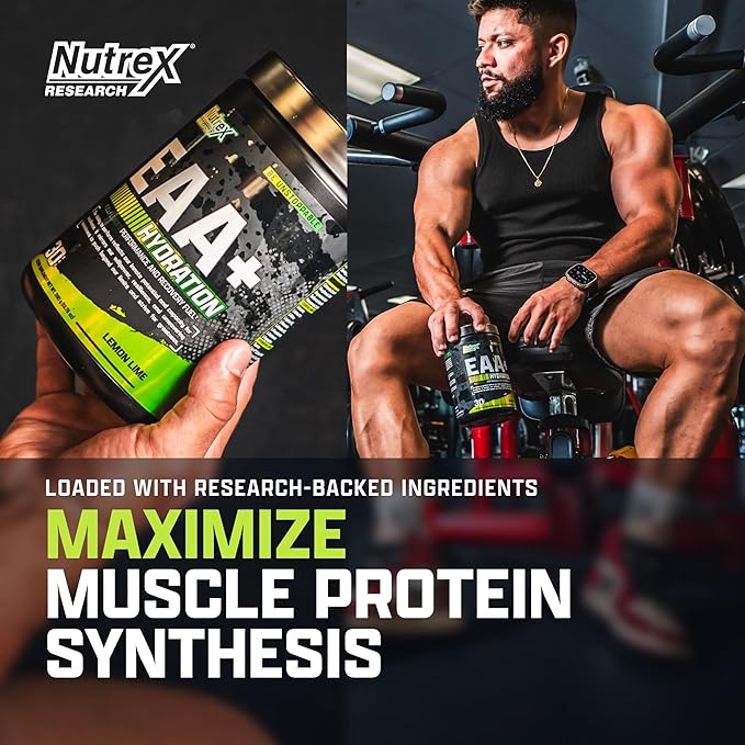 Nutrex Research EAA Hydration | EAAs + BCAA Powder | Muscle Recovery, Strength, Muscle Building