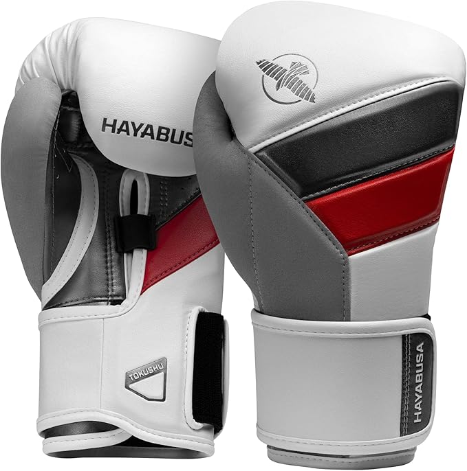 Hayabusa T3 Boxing Gloves for Men and Women Wrist and Knuckle Protection, Dual-X Hook and Loop