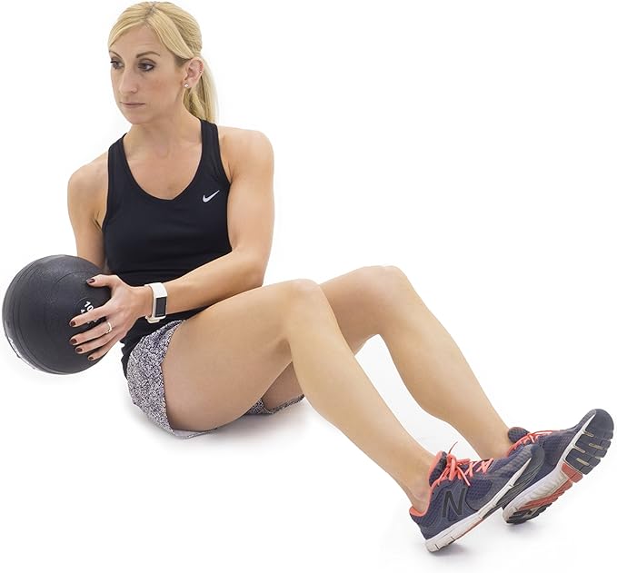 ProsourceFit Slam Medicine Balls 5, 10, 15, 20, 25, 30, 50lbs Smooth and Tread Textured Grip Dead