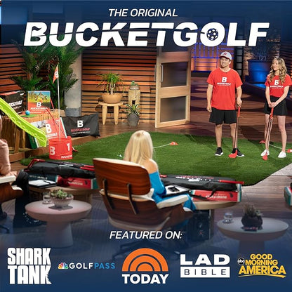 BucketGolf Club - Backyard Outdoor Golf Club with Oversize Club Head to Play BucketGolf, Hit