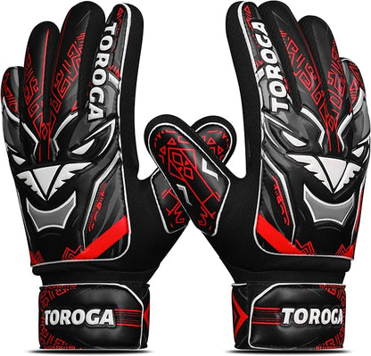Goalkeeper Gloves for Kids & Youth – Soccer Goalie Gloves, Strong Latex Grip, Double Wrist Support