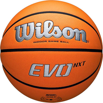 WILSON NCAA Evo NXT Official Indoor Game Basketballs - Sizes 6 and 7