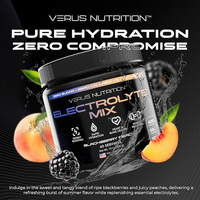 Electrolytes Powder No Sugar- Zero Calorie Hydration Powder | Sugar Free Electrolytes for Fasting
