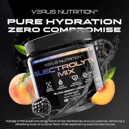 Electrolytes Powder No Sugar- Zero Calorie Hydration Powder | Sugar Free Electrolytes for Fasting