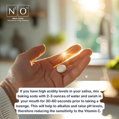 Nitric Oxide Lozenges for Heart Health Support - Dietary Supplement for Blood Flow, Oxygenation and