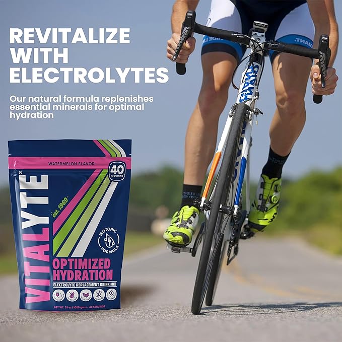 Vitalyte Electrolyte Powder Drink Mix, Isotonic Electrolyte Hydration Mix, Gluten Free Post Workout